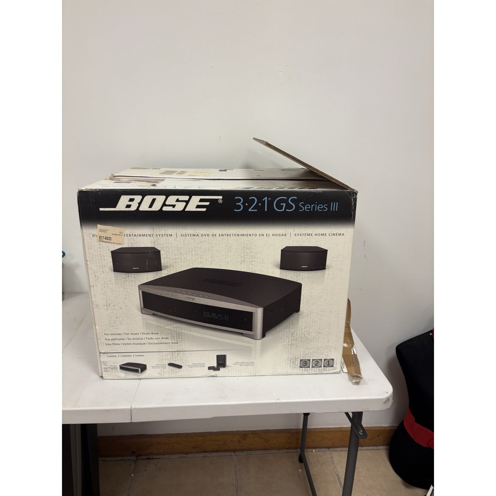 BOSE 3-2-1 GS Series III Home Entertainment System Still In Plastic & Styrofoam